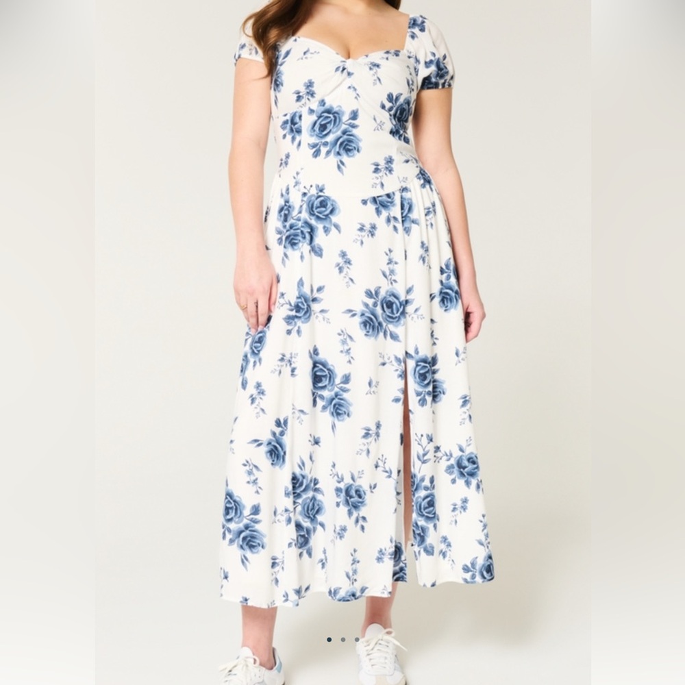 Hollister Blue Floral Dress NWT